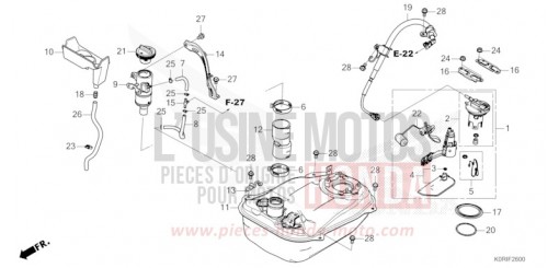 RESERVOIR A CARBURANT SH125ADP de 2023